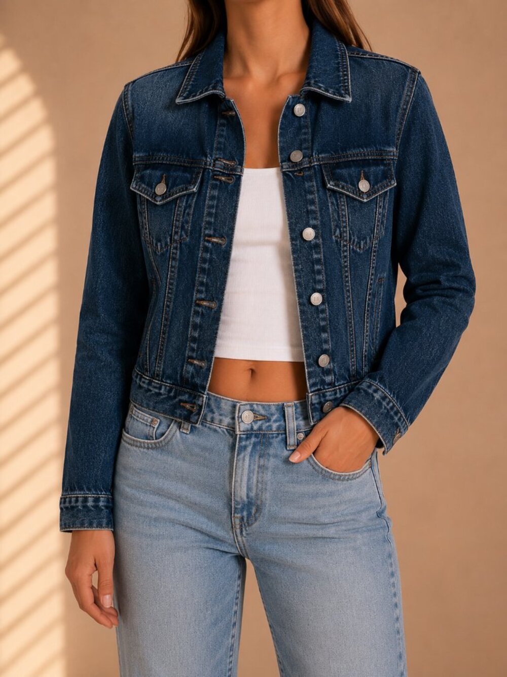 💙 2 for $20 💙 GAP Blue Denim Trucker Jacket (Women’s M)